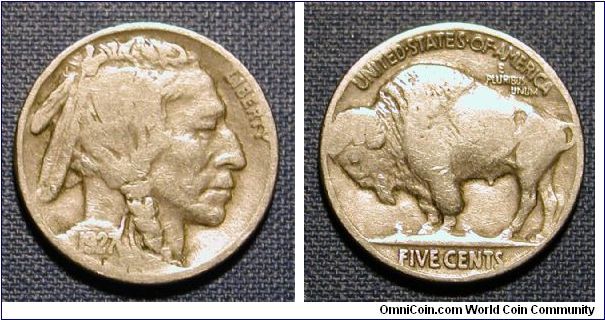 1927 Buffalo Nickel