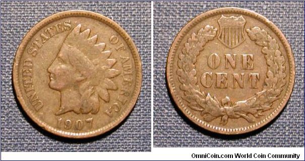 1907 Indian Head Cent