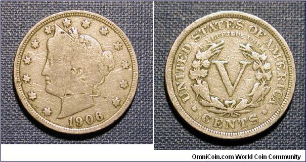 1906 Liberty V Nickel