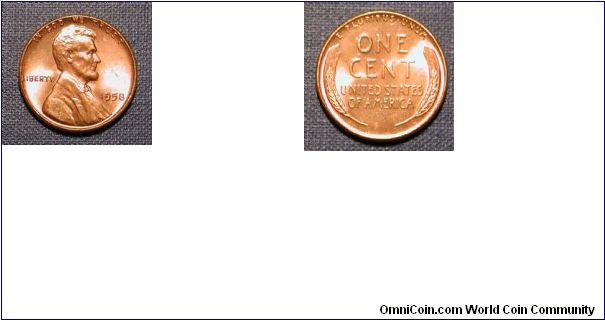 1958 Lincoln Wheat Cent