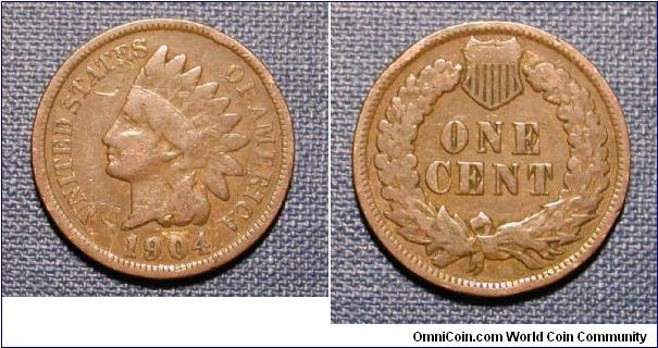 1904 Indian Head Cent