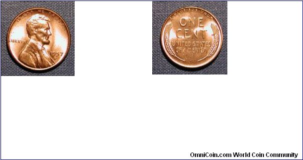 1957-D Lincoln Wheat Cent