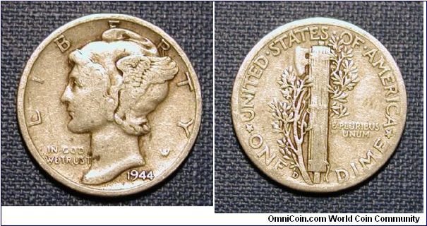 1944-D Mercury Dime