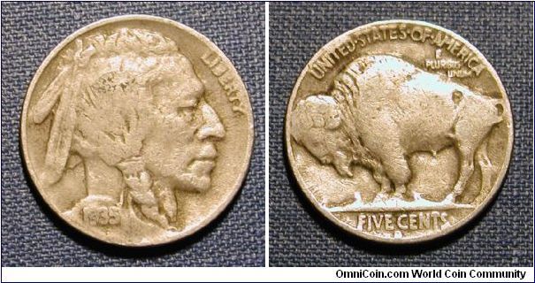 1935-D Buffalo Nickel