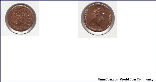 Australia 2 cents 1975