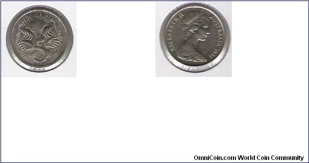 Australia 5 cents 1981