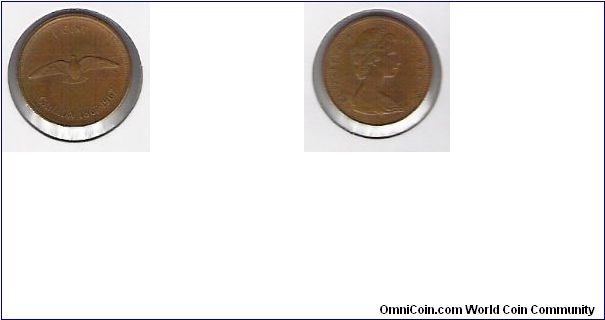 Canada 1 Cent 1967(celebrating 100 years Canada as a country)
