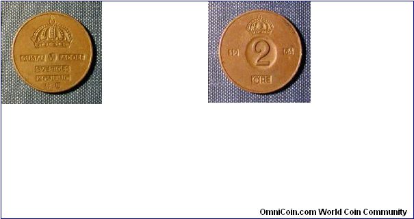 1964 Sweden 2 Ore