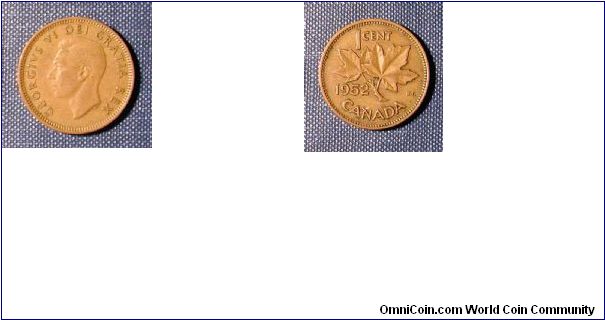 1952 Canada 1 Cent