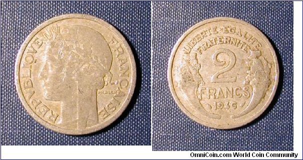 1946 France 2 Francs