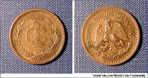 1942 Mexico 1 Cent