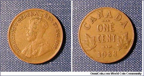 1933 Canada 1 Cent