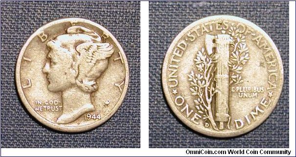 1944-D Mercury Dime