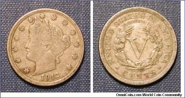 1912-D Liberty V Nickel