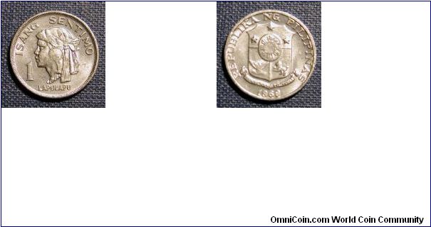 1968 Philippines 1 Cent