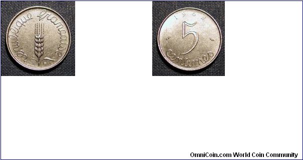 1962 France 5 Centimes