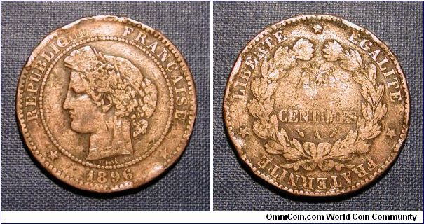 1896 France 10 Centimes