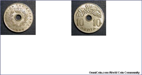 1966 Greece 10 Lepta
