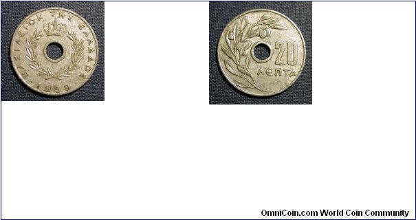 1959 Greece 20 Lepta