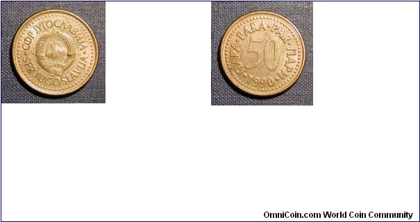 1990 Yugoslavia 50 Para
