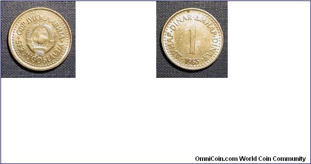1985 Yugoslavia 1 Dinar
