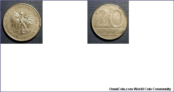 1987 Poland 20 Zloty