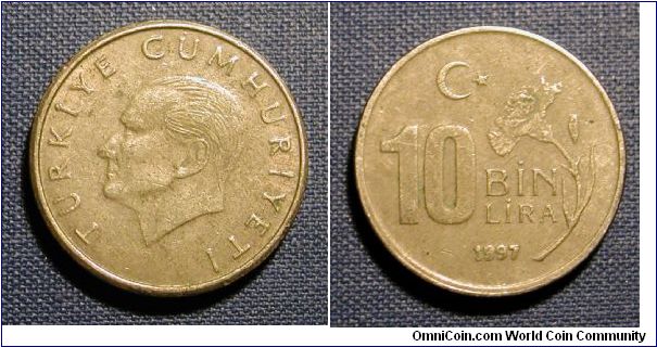 1997 Turkey 10 Lira