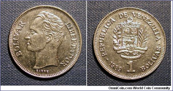 1989 Venezuela 1 Bolivar