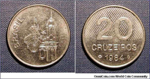 1984 Brazil 20 Cruzieros