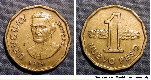 1976 Uruguay 1 New Peso