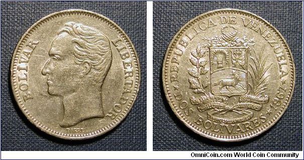 1967 Venezuela 2 Bolivares