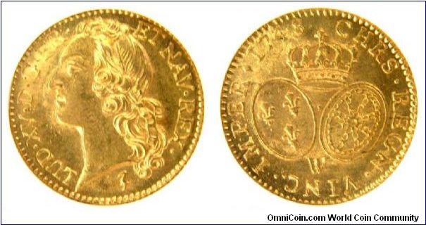 1748-W Louis d'or MS64

Louis XV