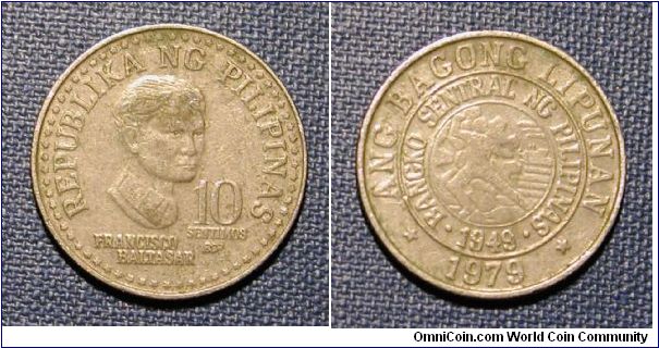 1979 Philippines 10 Sentimos