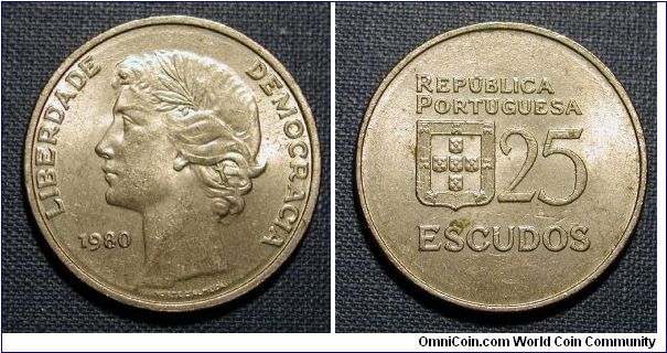 1980 Portugal 25 Escudos