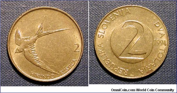 1994 Slovenia 2 Tolarja