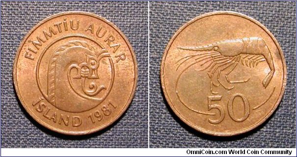 1981 Iceland 50 Aurar