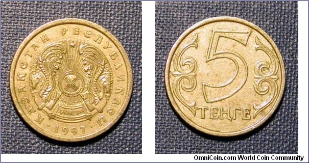 1997 Kazakhstan 5 Tenge