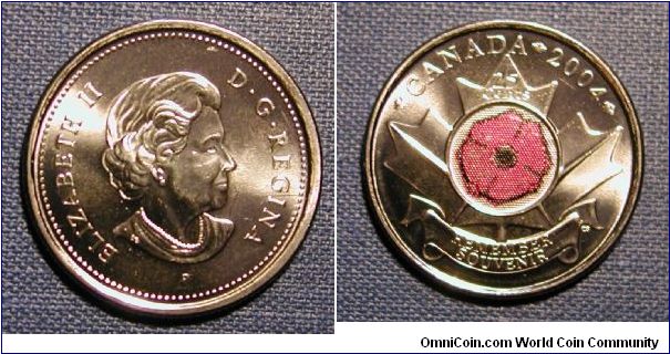 2004 Canada Rememberance Quarter