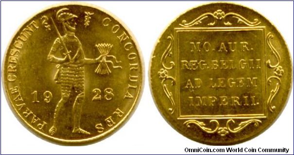 1928 Utrecht, Netherlands ducat BU