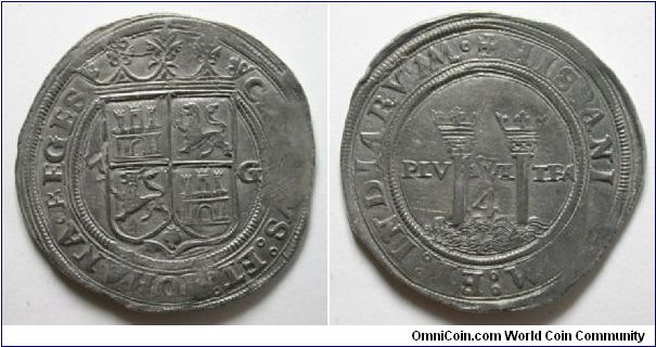1542-45 Carlos & Johanna 4 reale Mexico. One of the first coins ever struck in the New World.