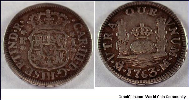 1763 Mexico 1 reale