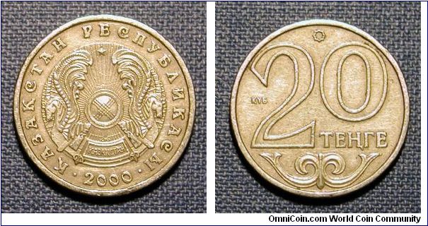 2000 Kazakhstan 20 Tenga