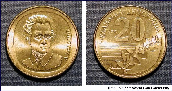 2000 Greece 20 Drachmai