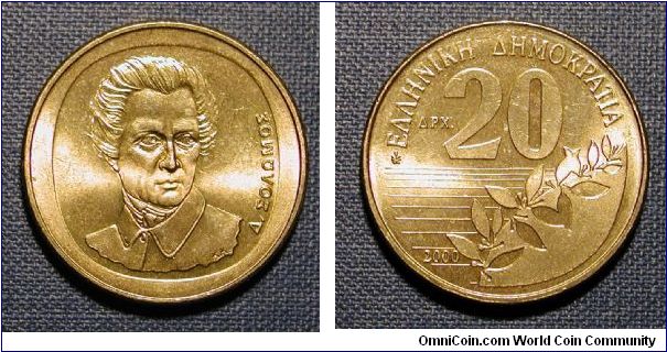 2000 Greece 20 Drachmai