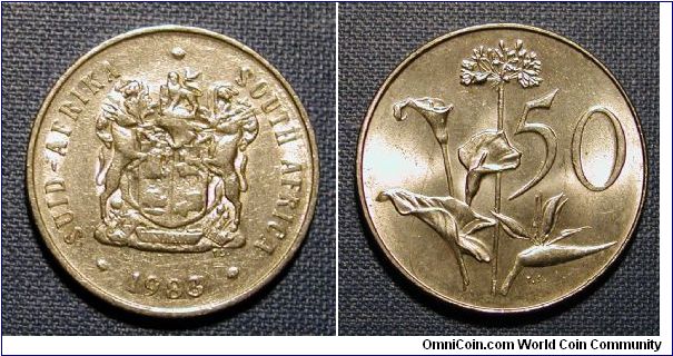 1983 South Africa 50 Cents