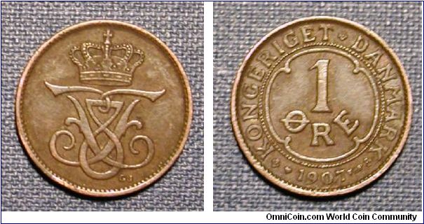 1907 Denmark 1 Ore