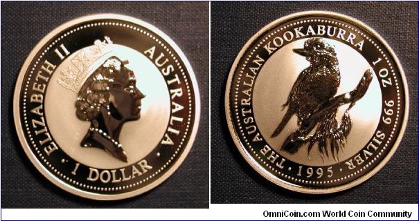 1995 Australia 1 Dollar Kookaburra