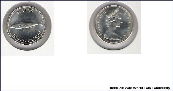 Canada 10 cents 1967