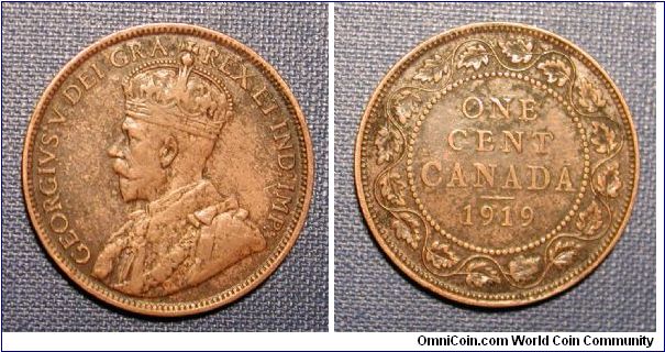 1919 Canada Large Cent