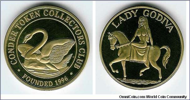 1996 Medal for the Conder Token Collectors Club.

Brass